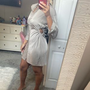 Zara button up dress